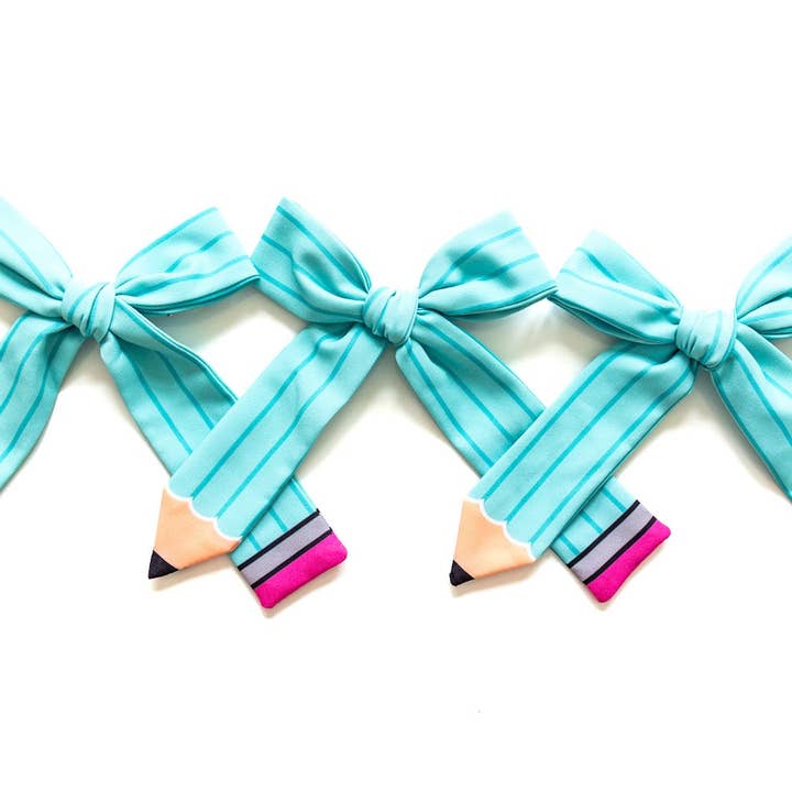 Lead The Look Hair Bow - Teal for wholesale by Cheeky Plum