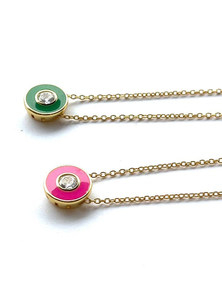 Collana smaltata Thea per la vendita all'ingrosso da parte di AMD COLLECTIVE