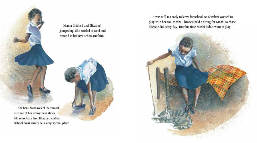 Lee & Low Books Inc - Wholesale Early Reader Book (6-8) - Elizabeti's School by Stephanie Stuve-Bodeen2