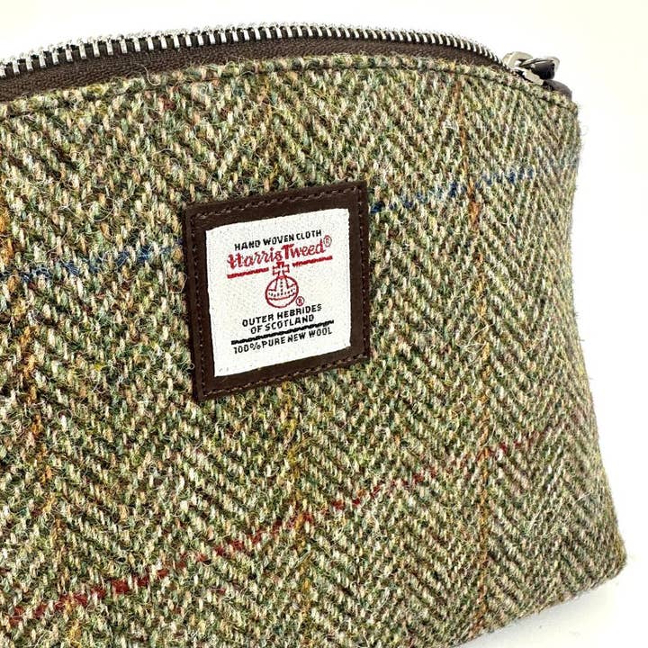 maccessori - Wholesale Makeup/Cosmetic Bag - Harris Tweed Cosmetic Bag Country Green4