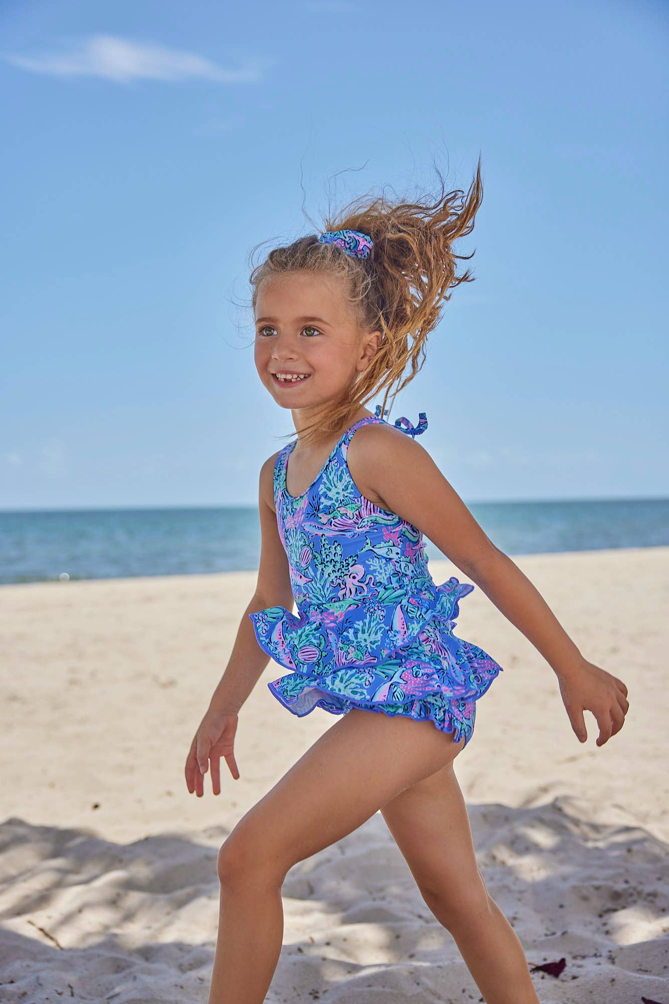 Blueberry Bay - Wholesale One Piece Swimsuit - Kids - Oceanview Cove One Piece Swimsuit1