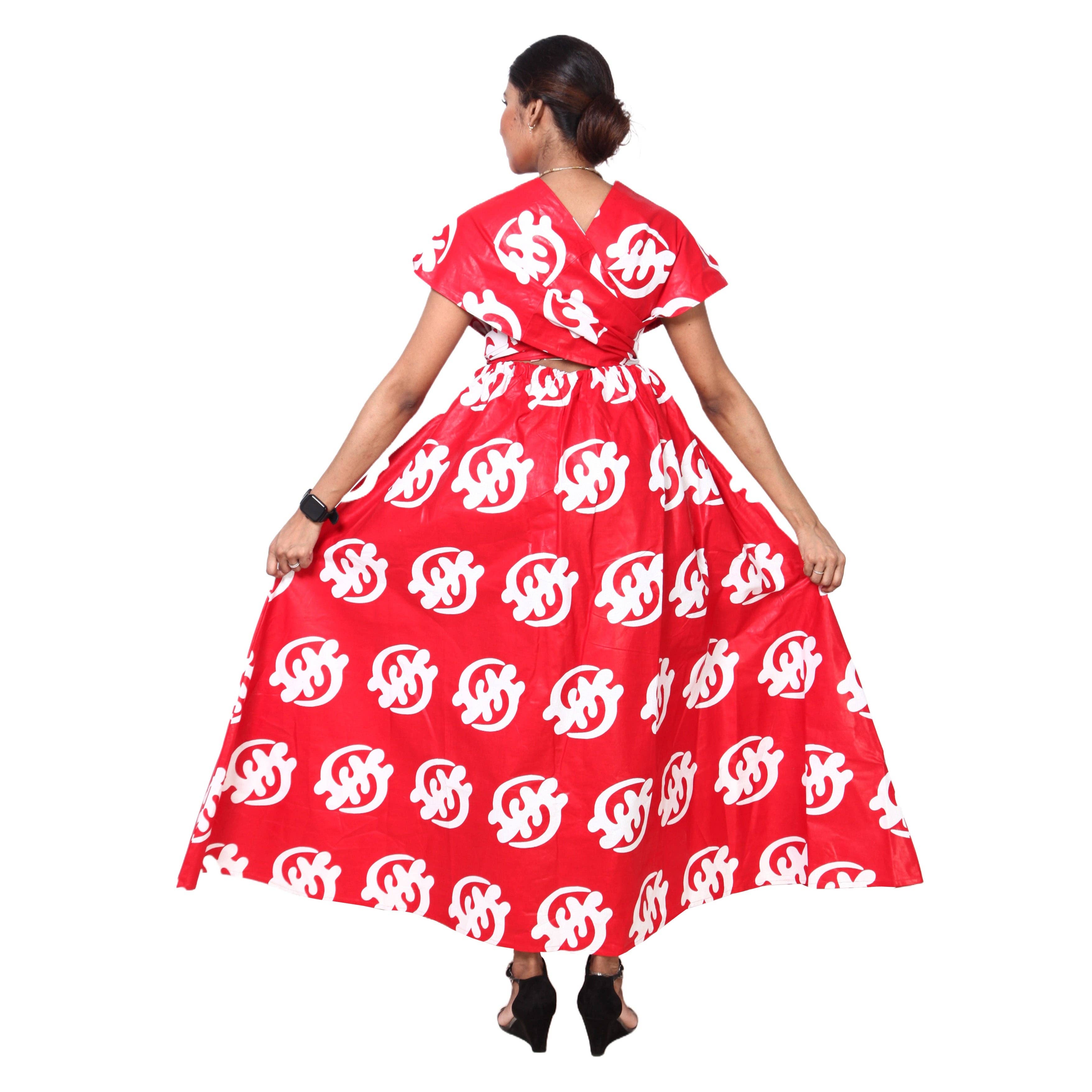 African Stars - Wholesale Dress - Women's - Women's Multi Way Style Maxi Dress -- FI-68L6