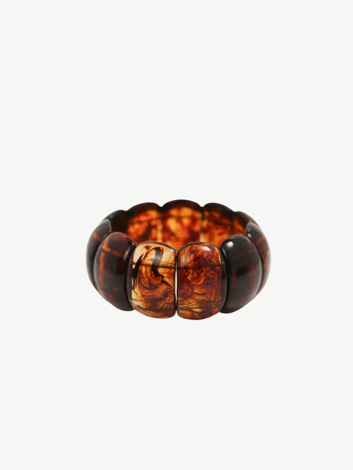 The Dome Bangle In Amber for wholesale by Miss Cecilia