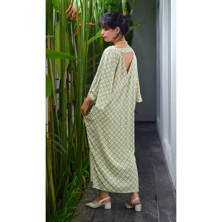 Kaftan Dress | Rings Lichen for wholesale by Balizen Direct from Bali