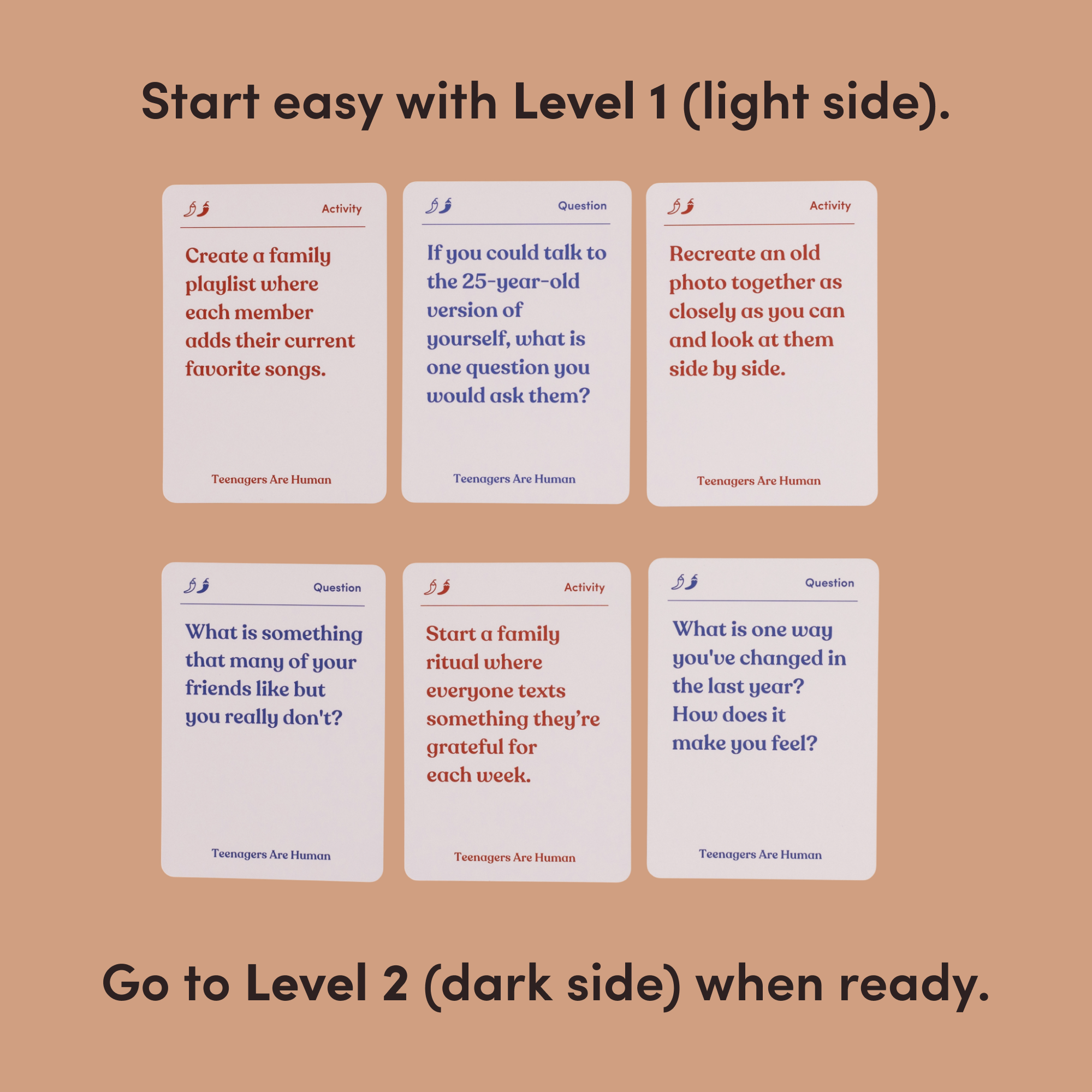 Parents Are Human | Card Games for Family, Love, & Healing - Wholesale Card Game - Teenagers Are Human (Ages 14-17+)6