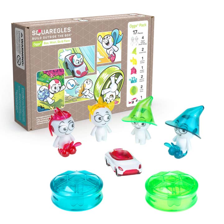 Squaregles - Wholesale Toy Set - Kids - Oggs Character Pack6