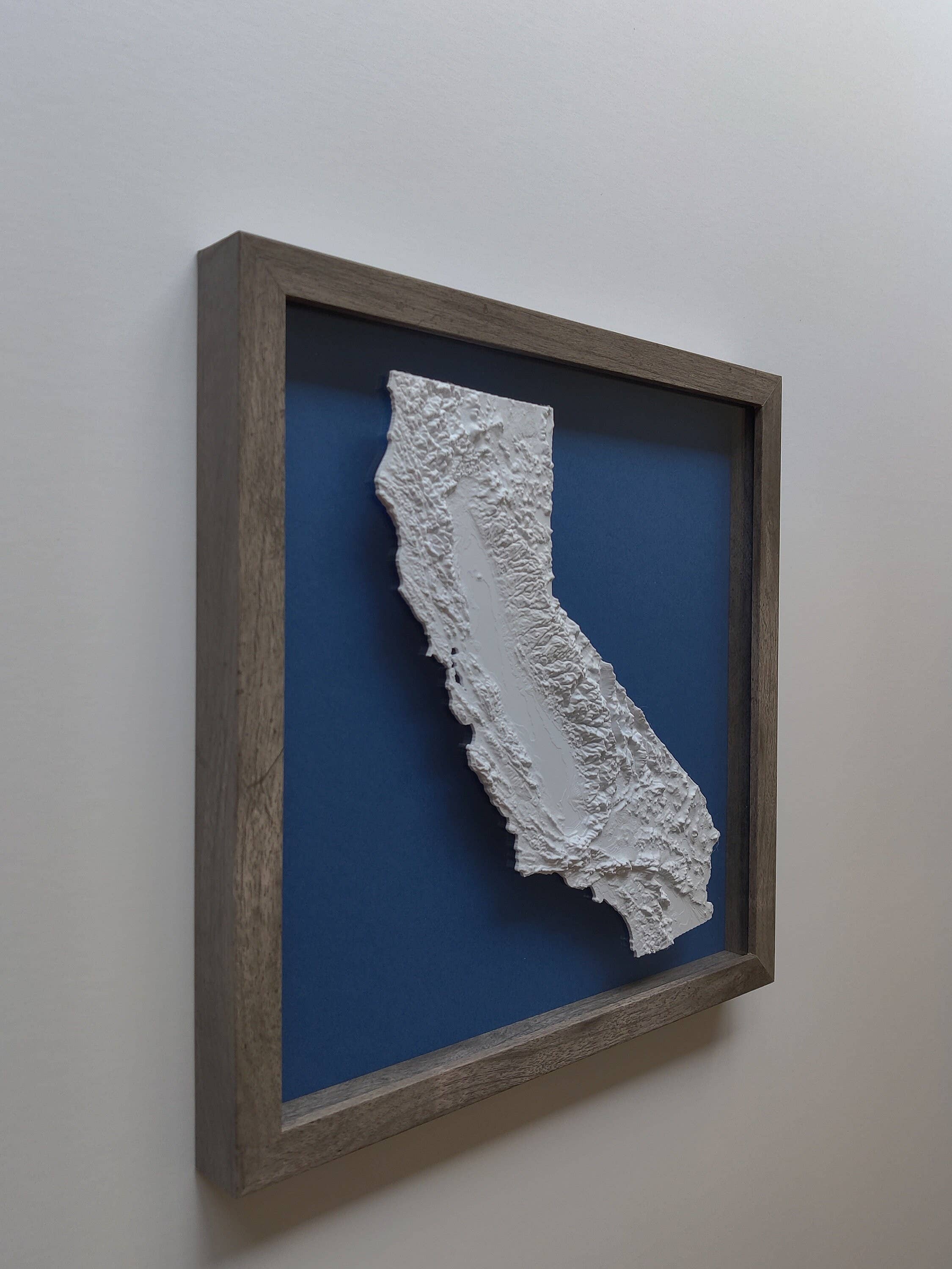Micropolitan - Wholesale Wall Accent - California 3D Topographic Map | 3D Map Framed Wall Art6