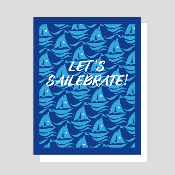 Let's Sail-ebrate! for wholesale by New Wing Studio