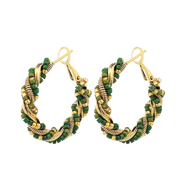 AMORINO SRL - Wholesale Hoop Earrings - Circle Earring With Crystal - YNK2392E5651