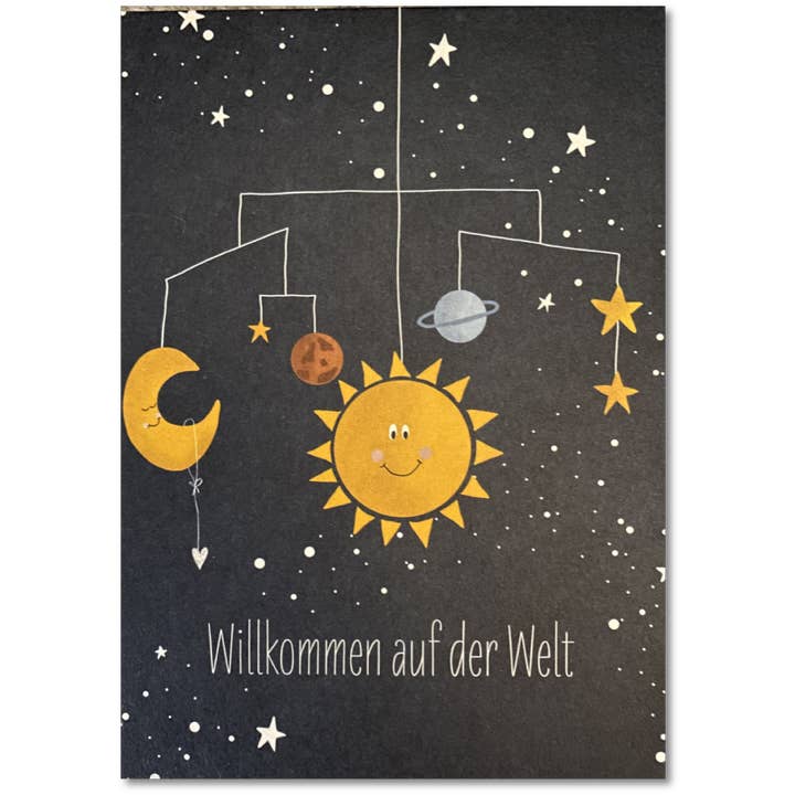 KEITCARDS - Vente Cartes bébé - système solaire pour bébé