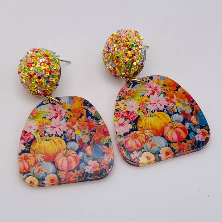 Ā Great Pumpkin Patch Earrings for wholesale by Sandy Lou Designs