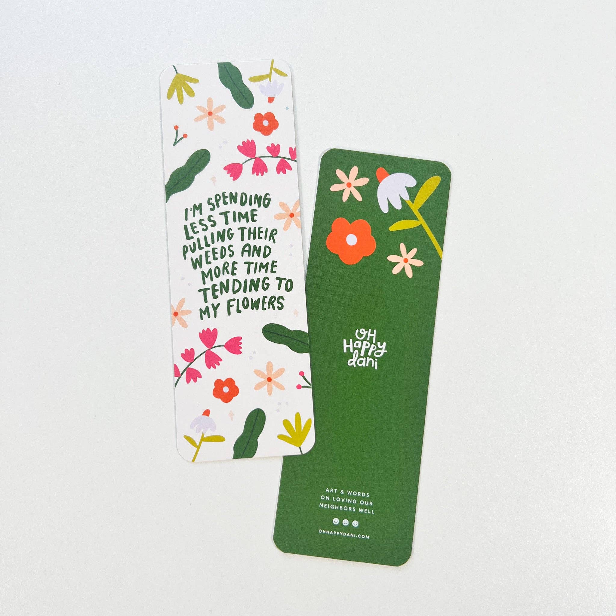Oh Happy Dani - Wholesale Bookmark - Weeds and Flowers Bookmark2