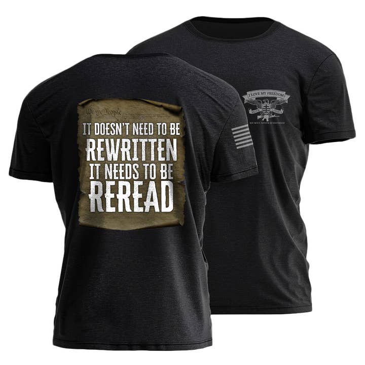 Re-Read The Constitution Tee - 3041 for wholesale by I Love My Freedom