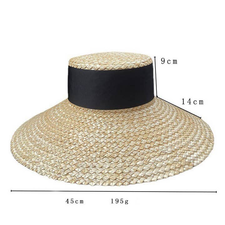 ACCITY - Wholesale Straw Hat - Women's - LARGE BRIM STRAW HATS FOR WOMENS BEACHWEAR_CWAH115729