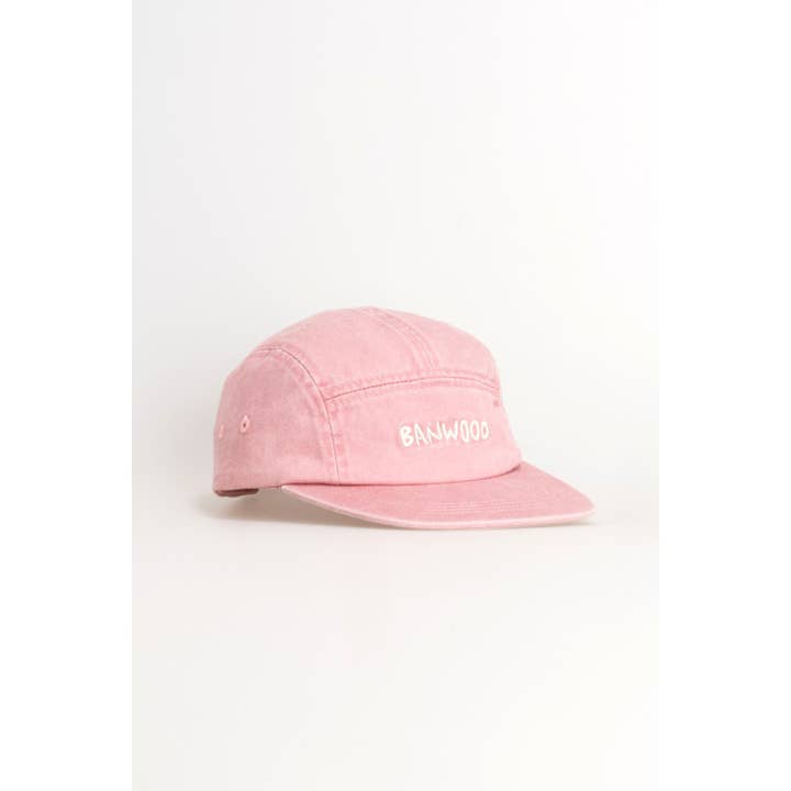 Banwood SL Europe - Wholesale Baseball Cap - Kids - Banwood Washed 5 panel Cap - Rose 541