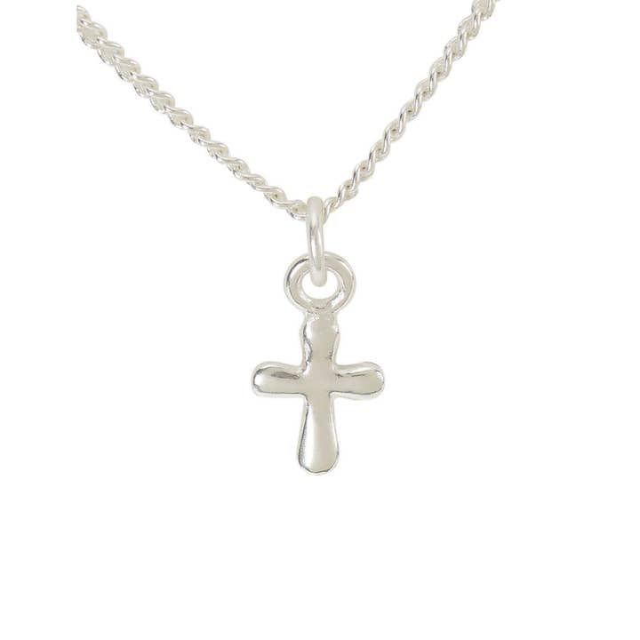 Dicksons - Wholesale Pendant/Charm Necklace - Nk - Baby Puff Cre Sil Plt 13"Cable Ch
