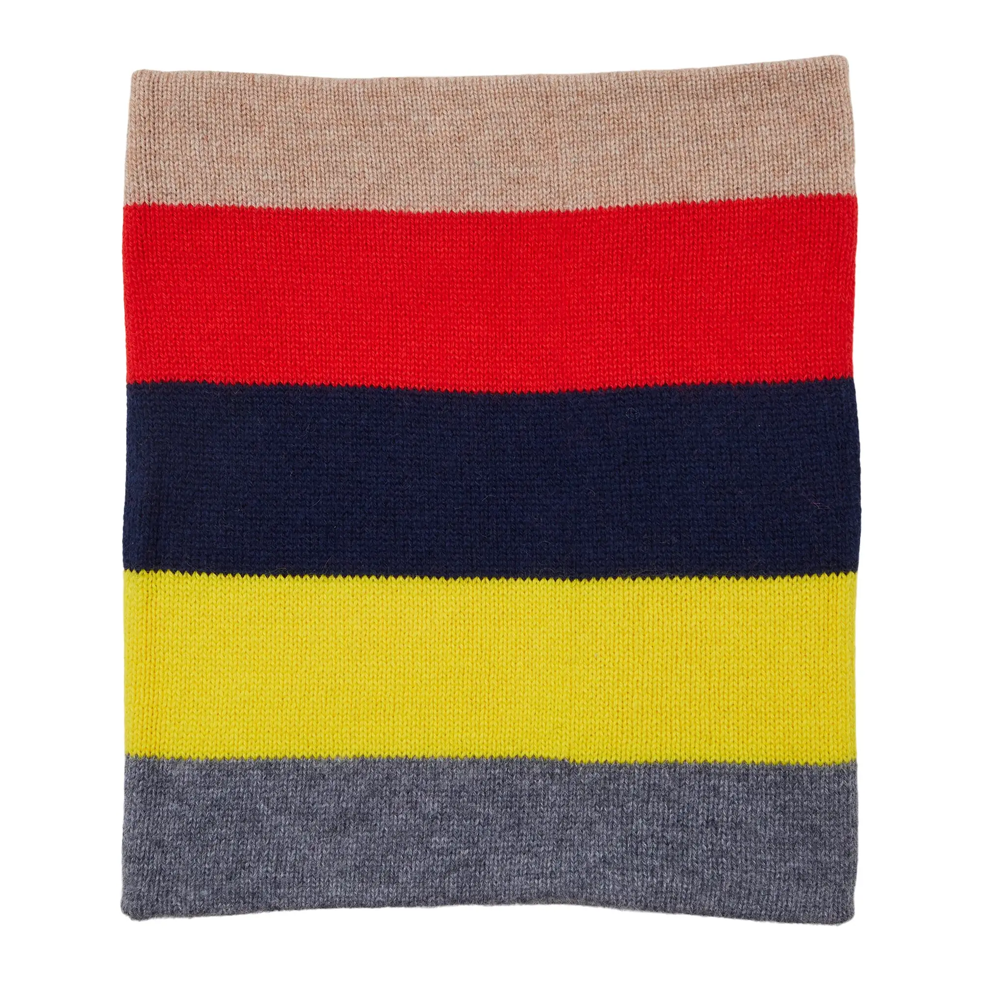 Somerville Scarves - Wholesale Neck Gaiter/Snood - Women's - Colour Block Cashmere Neck Warmer - Multi0