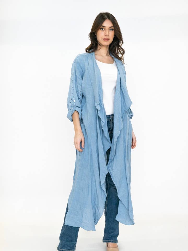 LINEN & COTTON HOUSE - Wholesale Outerwear Vest - Women's - 25806 LUNA SPRING CLOTHING JACKET