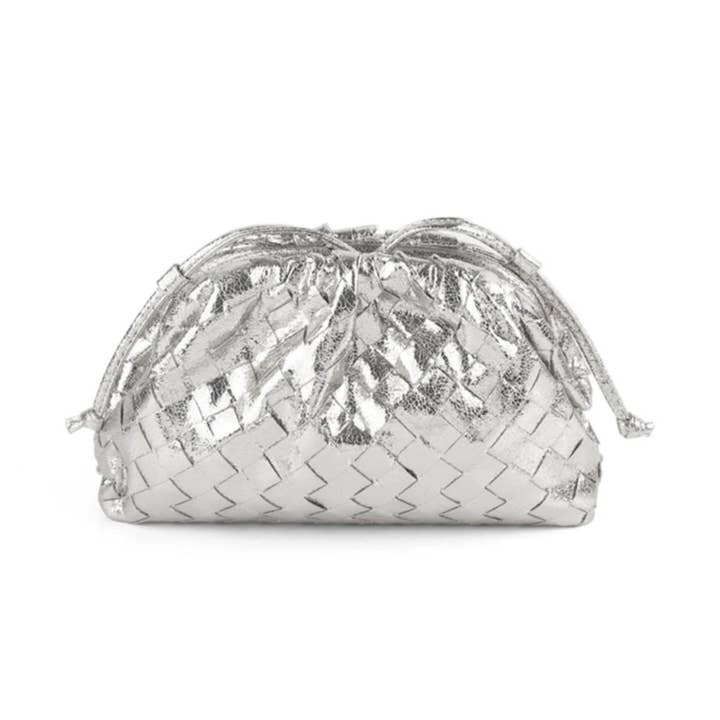 The Metallic Weave Buenos Aires Pouch for wholesale by Sophie Cruz Atelier LLC