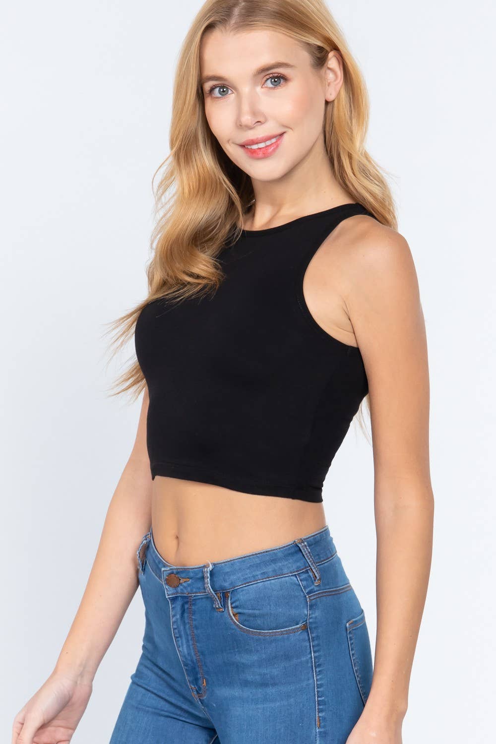 Active Basic | Active USA - Wholesale Tanktop - Dames - Halternek cropped top0