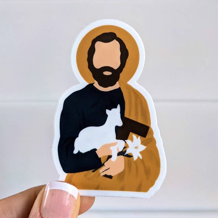 St. Joseph Sticker, Catholic Saint Sticker for wholesale by Small Things Print Co.