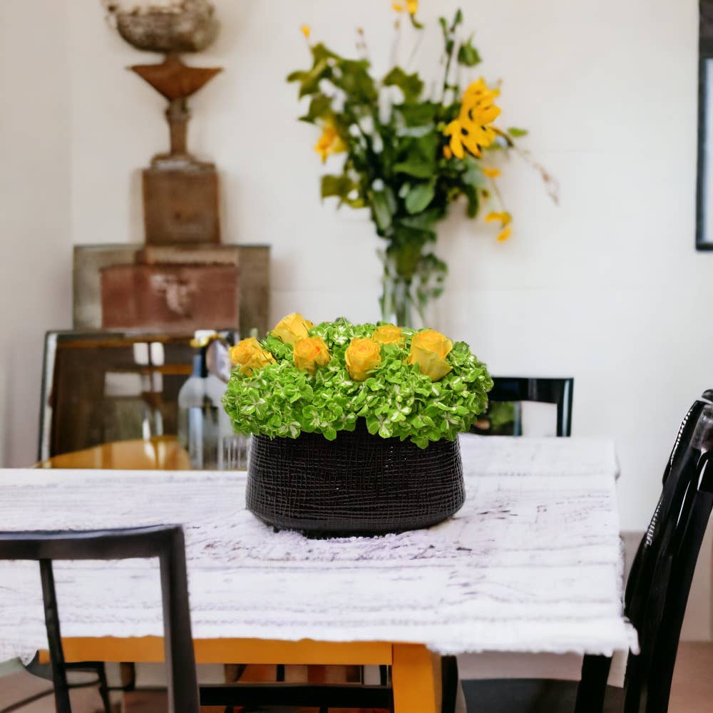 Vasesource - Wholesale Vase - Oval Textured Ceramic Vase (TULLE5)1