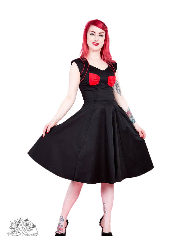 Bow Lady Hepburn Dress for wholesale by Hessar Trading CO LTD