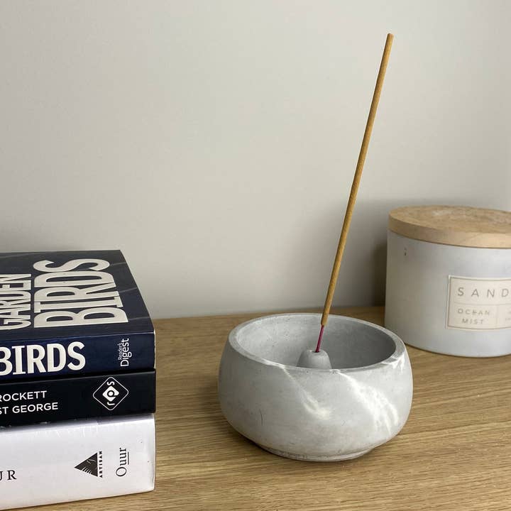 Concreates - Wholesale Incense Holder - Concrete Circular Incense Holder Bowl | Incense Burner | Minimalist Home Decor5