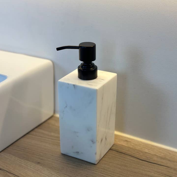 Homexclusive - Wholesale Soap Dispenser - Marble soap dispenser - white/black2