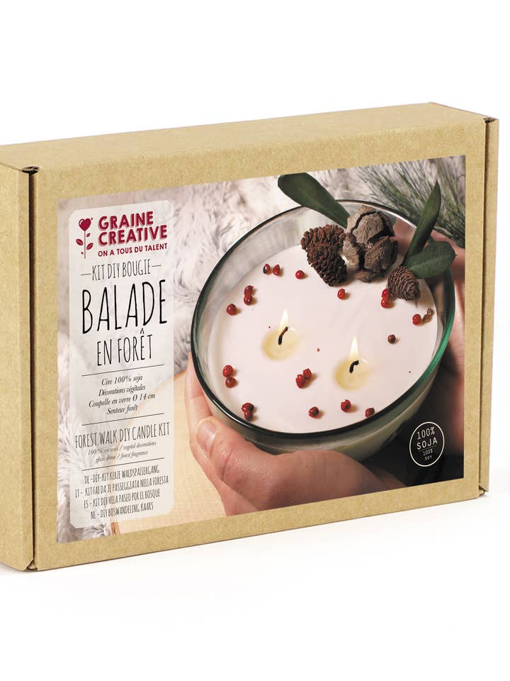 KIT DE VELAS DE BRICOLAJE PARA PASEOS POR EL BOSQUE para venta al por mayor de Graine Créative