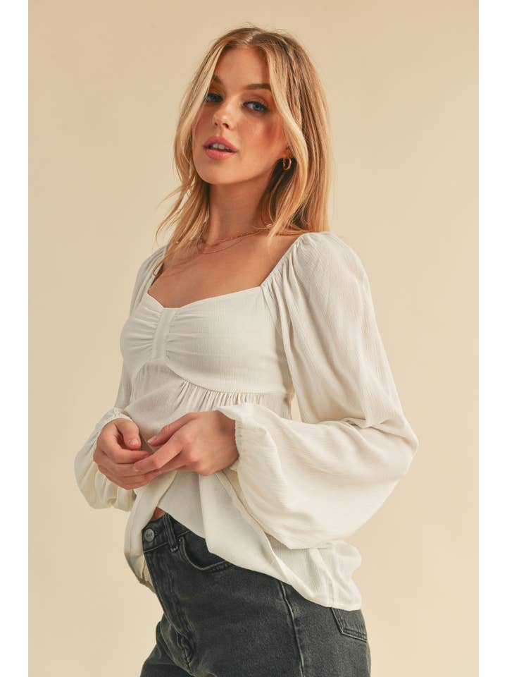 AEMI + CO - Wholesale Blouse - Women's - 8136BK Silvana Top12