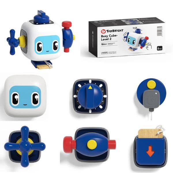St. Louis Wholesale LLC - Wholesale Toy Set - Kids - Top Bright Toys - LEVEL 2 - The BUSY CUBE - STEM Learning