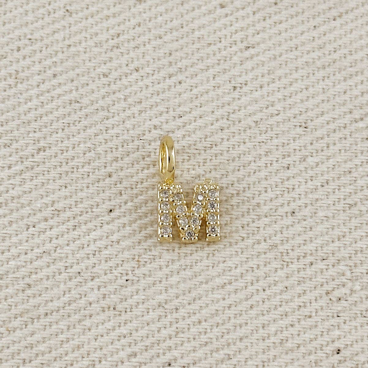 GoldFi – wholesale Individual charm/pendant – 18k Gold filled  Micro CZ Initial Letter Charm14
