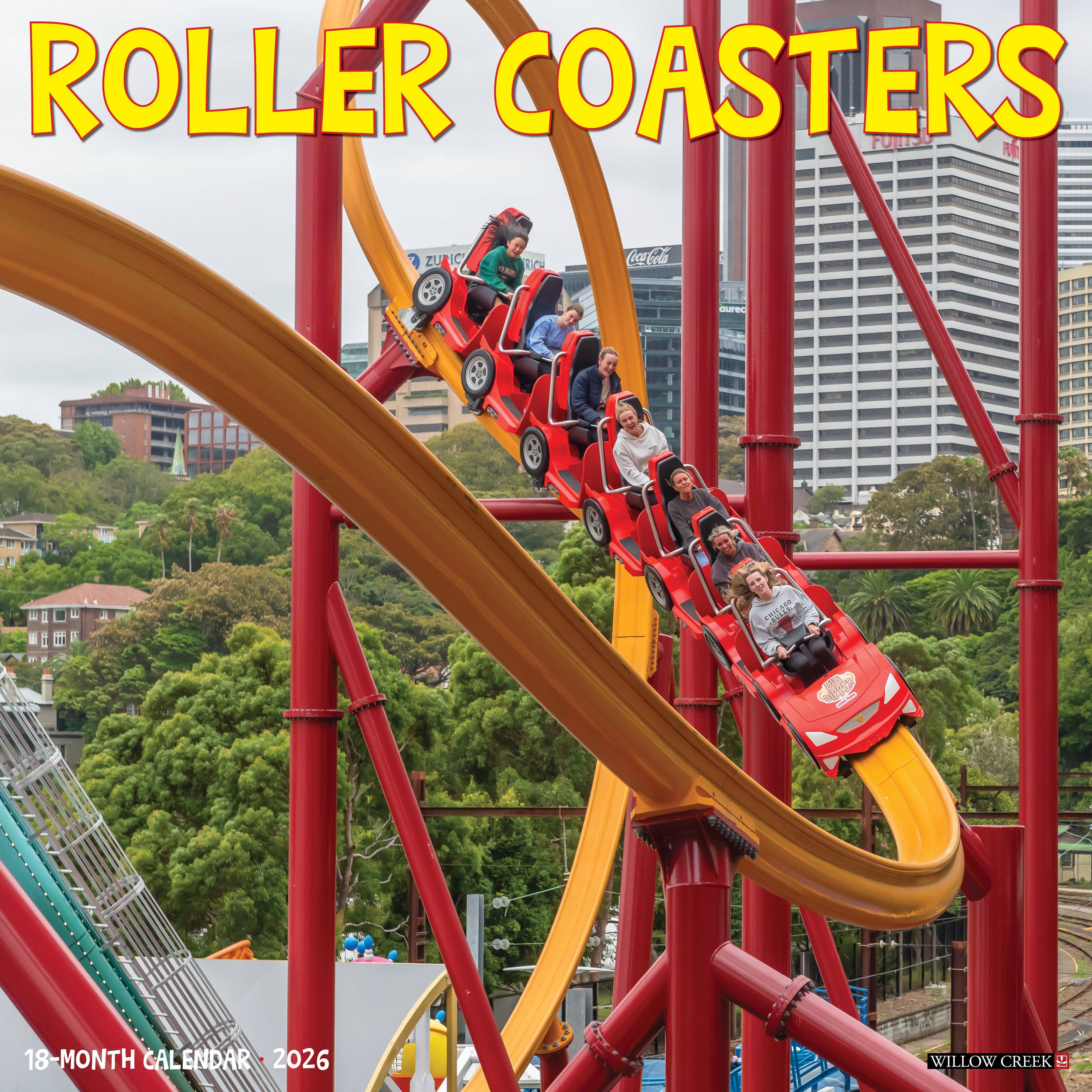 Willow Creek Press & Gifts - Wholesale Calendar - Roller Coasters 2026 Wall Calendar0