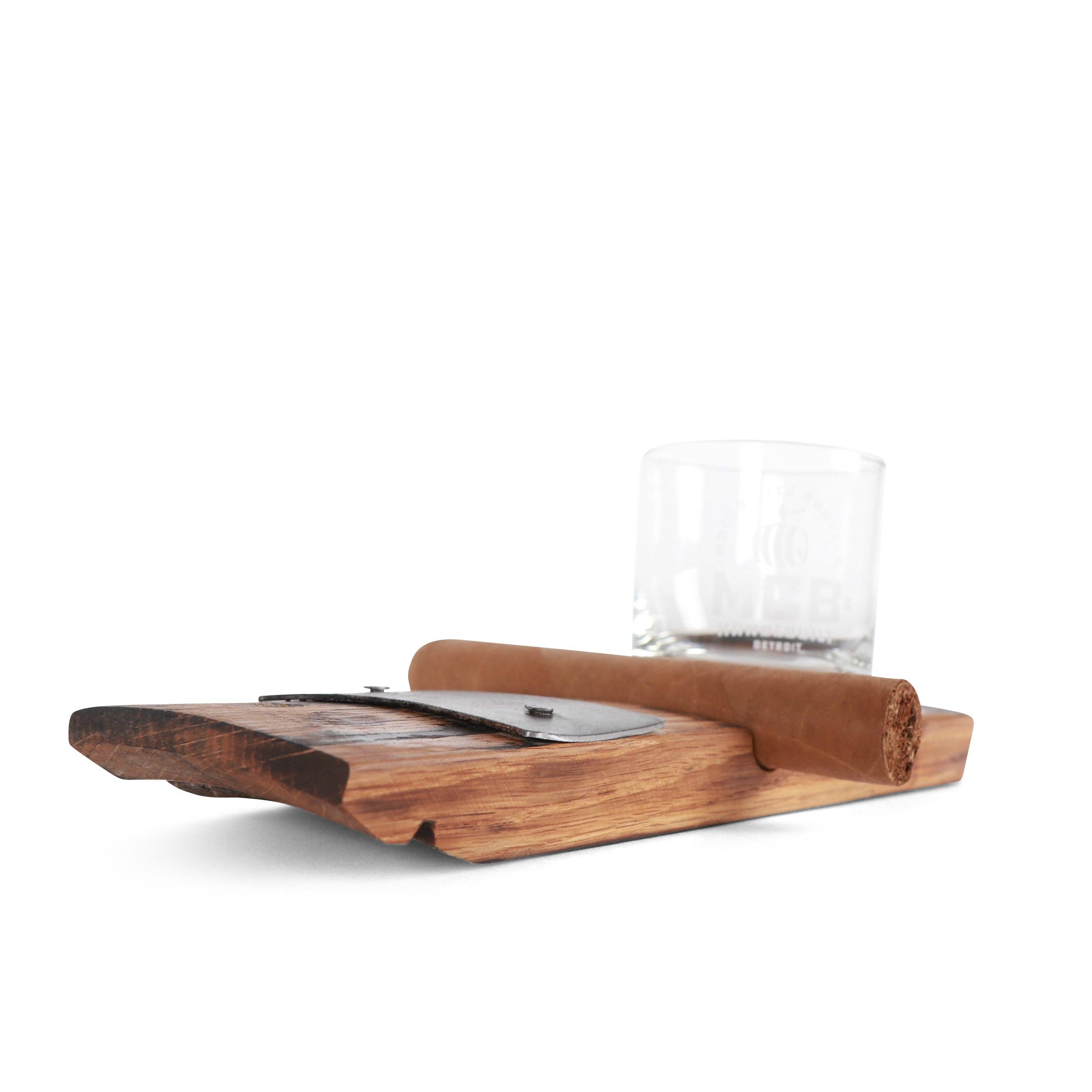 Motor City Barrels - Wholesale Cocktail/Liquor Glass - Cigar Holder with Rocks Glass9