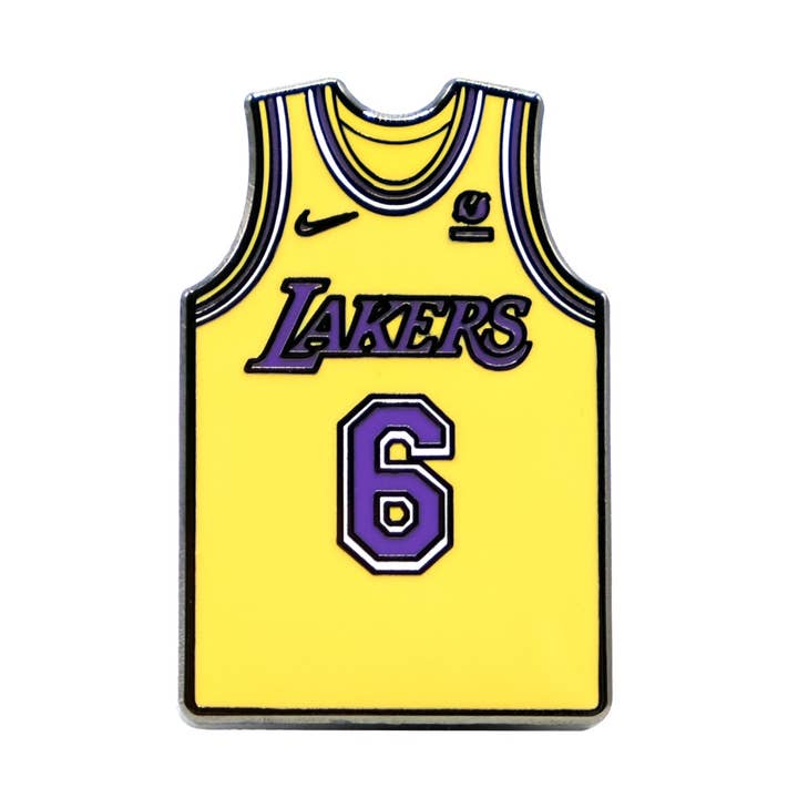 Pin de solapa de la camiseta de LeBron James de los Lakers para venta al por mayor de Kingpinz