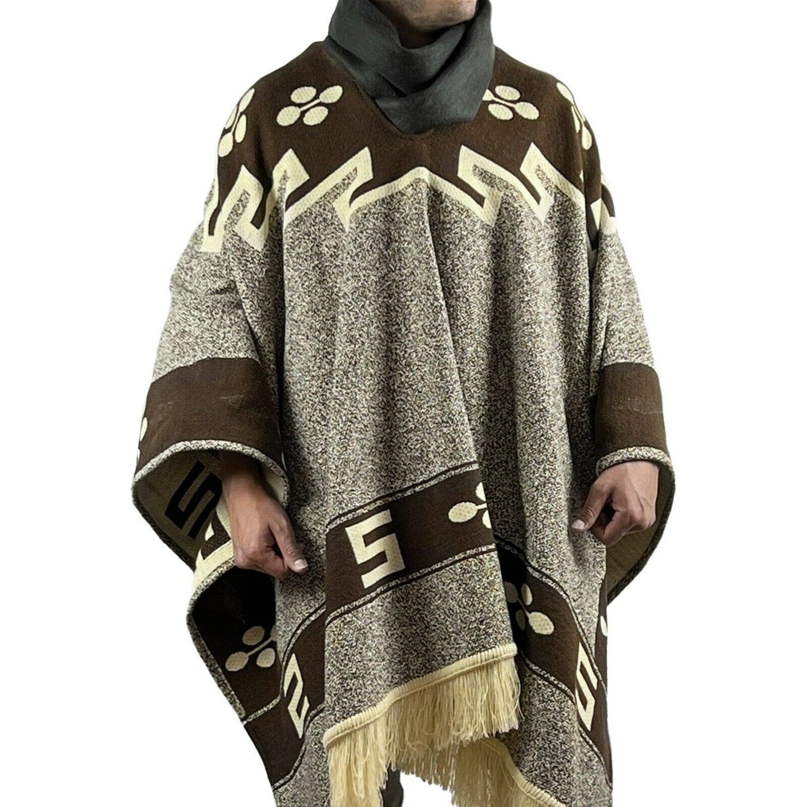 ECUALAMA - Wholesale Poncho - Unisex - Back to the Future inspired Cowboy Poncho Serape replica handmade of Alpaca wool6