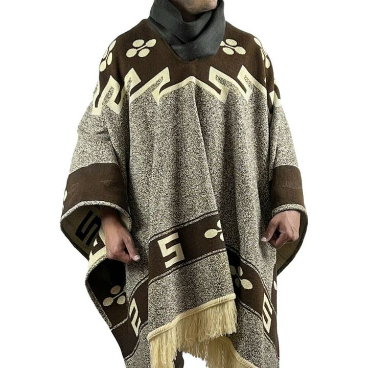 ECUALAMA - Wholesale Poncho – Unisex - Back to the Future inspired Cowboy Poncho Serape replica handmade of Alpaca wool6