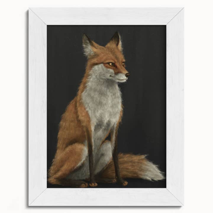 The Ugly Cat Studio - Wholesale Art Print - Red Fox Fine Art Print - Black Edition5