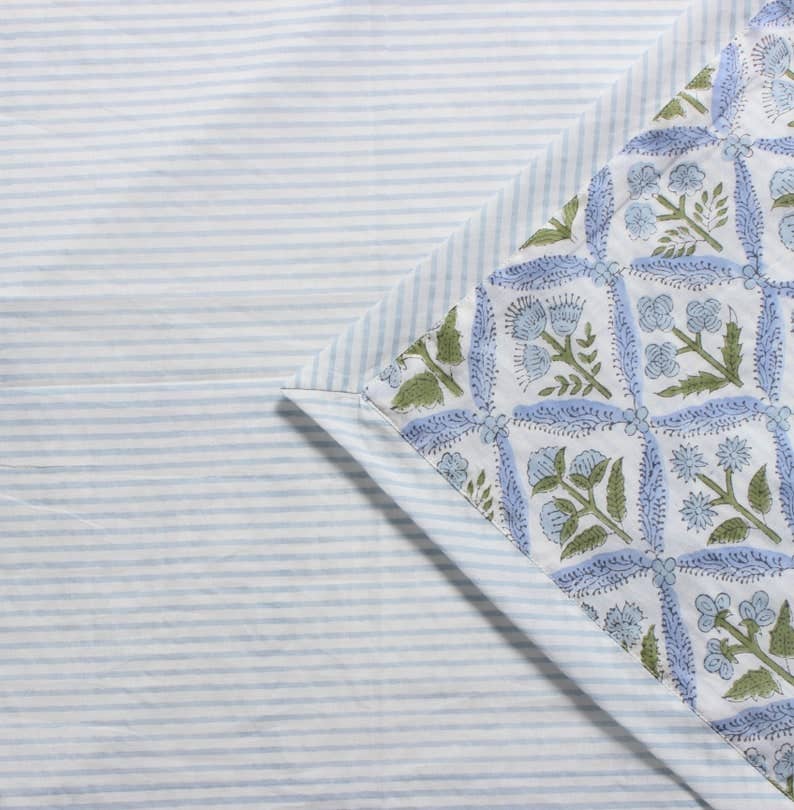 Fabricrush - Vente Courtepointe - Plaid en coton imprimé au bloc 100 % coton fait main - Couverture de Pâques8