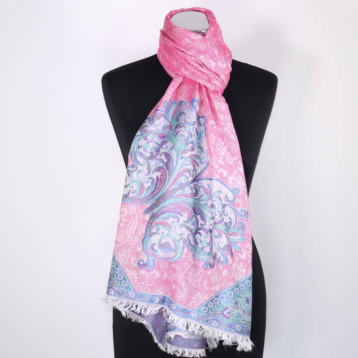 Bufanda modal Eden - Diseño mariposa para venta al por mayor de Tivello