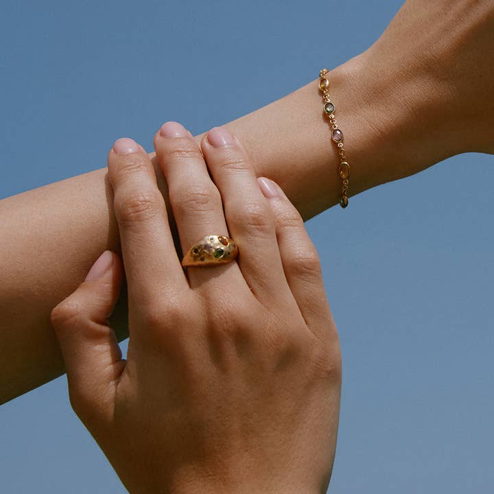 Agapée Jewelry - Wholesale Cocktail/Statement Ring - Dali Ring | Jewelry Gold Gift Waterproof2