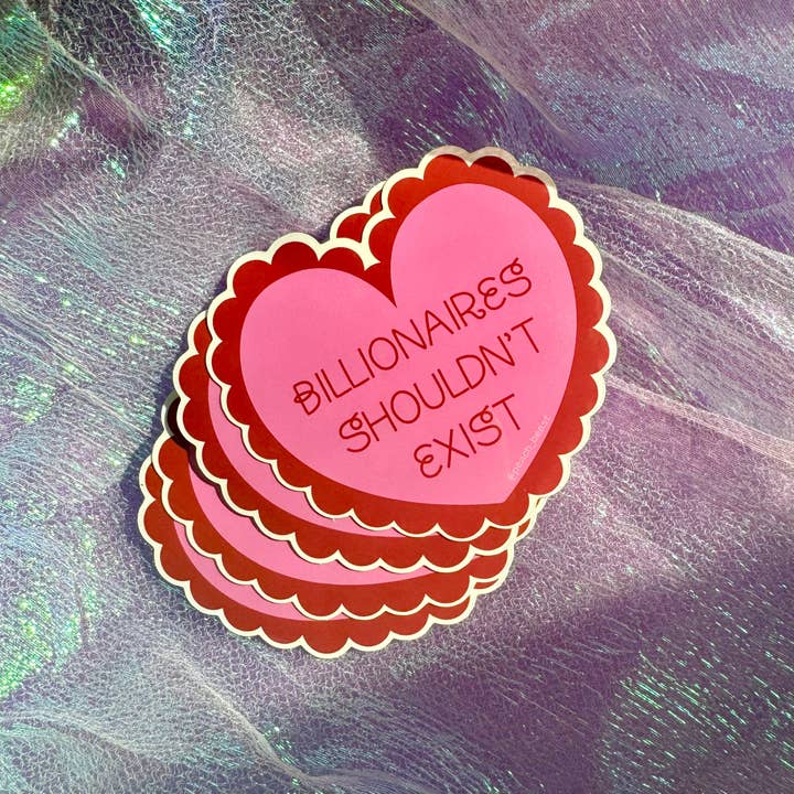 Peach Beast - Wholesale Sticker - Banish Billionaires Sticker
