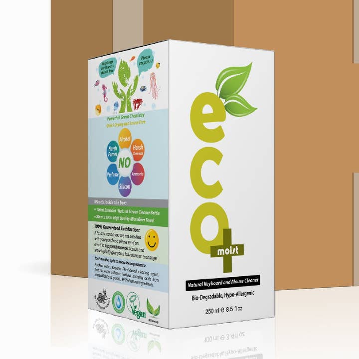 Limpiador de teclado y ratón Ecomoist, 60 botellas 250 ml para venta al por mayor de Zamaz Plc