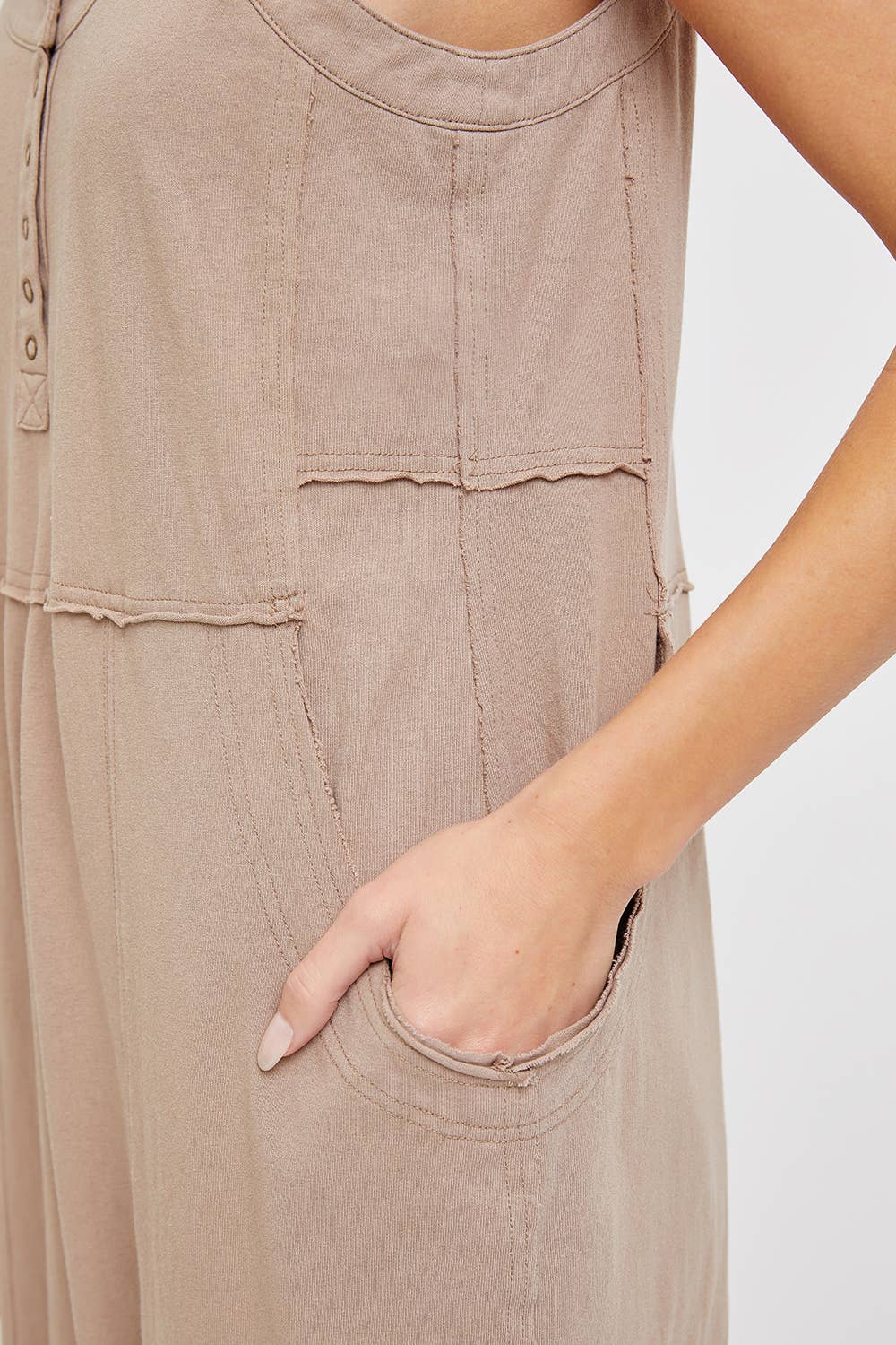 Sweet Lovely by Jen - Wholesale Jumpsuit - Women's - COTTON WASHED SLOUCHY JUMPSUIT18