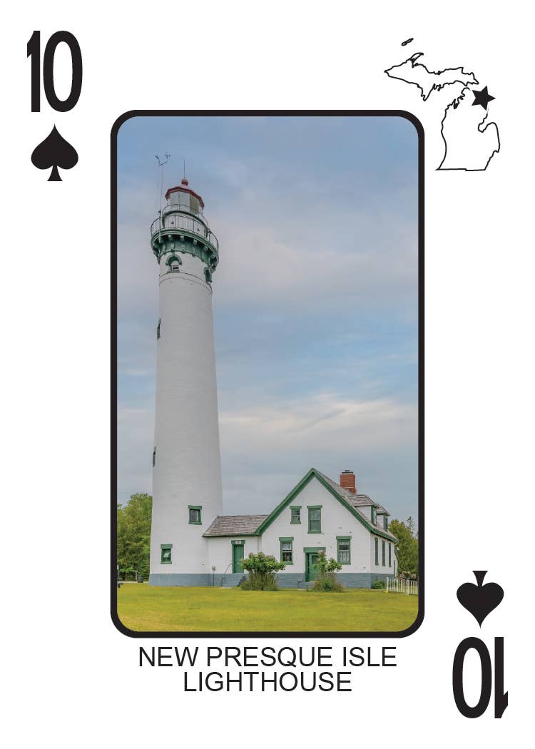 Phil Stagg Photography - Wholesale Playing Cards - LIGHTHOUSES OF MICHIGAN - Playing Cards - Euchre Friendly10