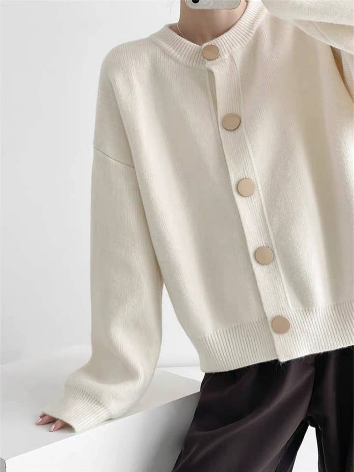 Marayn - Wholesale Cardigan – Women’s - Chic Knit Cardigan Korean Style Cozy Modern13