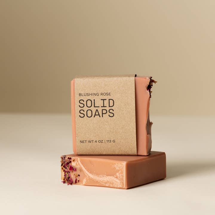 Blushing Rose Soap for wholesale by Solid Soaps