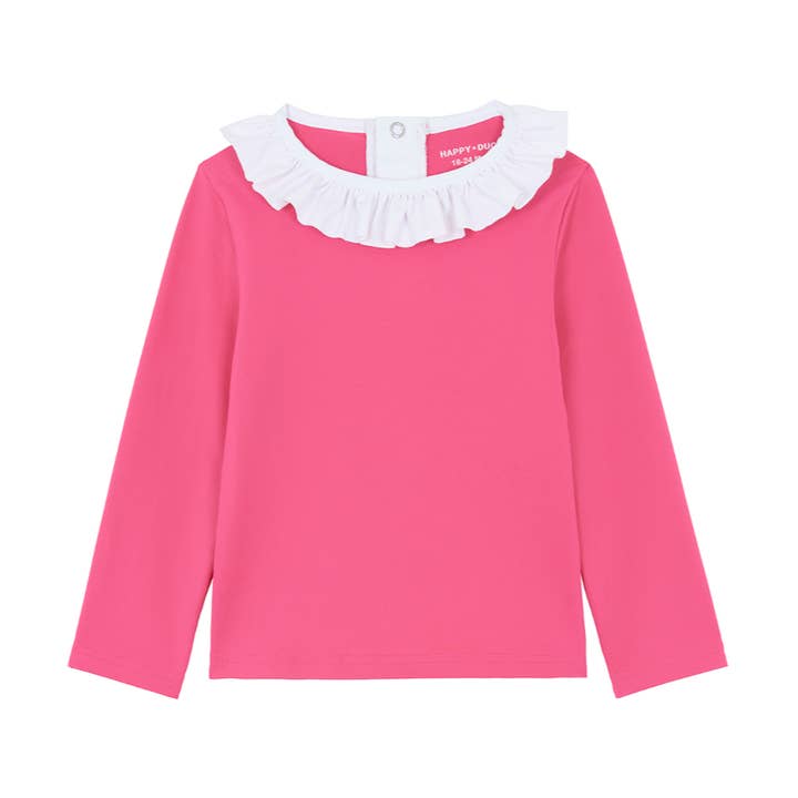 Col volant rose col camélia pour la vente par Happy Duck