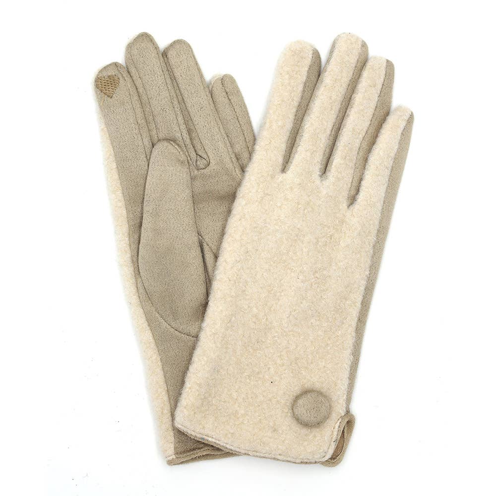 Sensibling Corp. - Wholesale Gloves - Women's - Button Soft Smart Touch Winter Gloves3